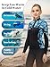 Owntop Wetsuit Jackets Womens, 2MM Neoprene Wetsuit Tops Long Sleeve, Keep Warm for Swimming Snorkeling Diving (Women's Blue, M)