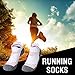 FASTBON Short Compression Socks 10-20mmHg for Men & Women - Best Athletic & Medical for Running, Flight, Travel, Blood Circulation & Recovery (1，2, 3, 6 Pair) US 5-8