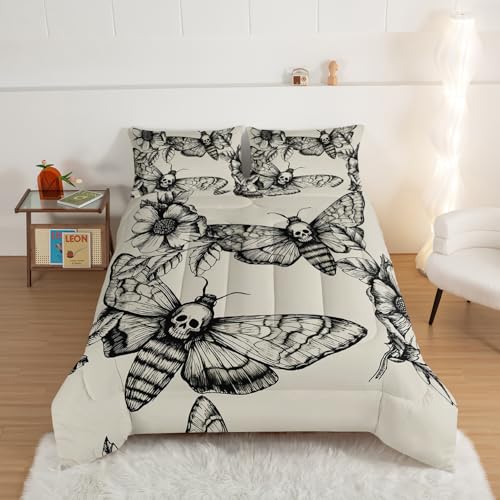 Idée cadeau Halloween parure de lit tête de mort pour chambre de garçon