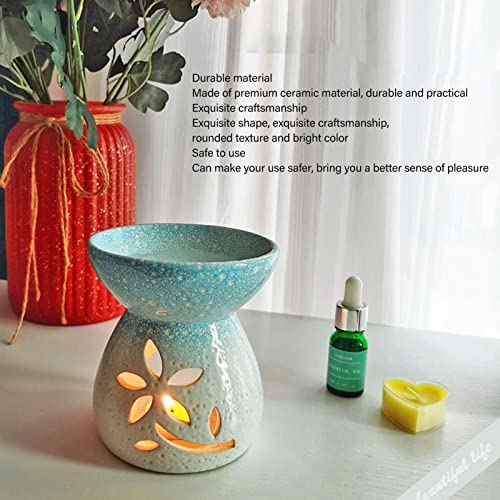 Difusor aromático eléctrico de cerámica con soporte para vela miniatura 5