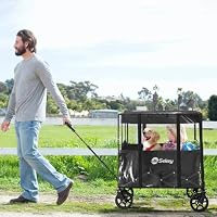 Sekey Bollerwagen Regenschutz für Bollerwagen Faltbar mit Dach für S4018 – Ansicht 7