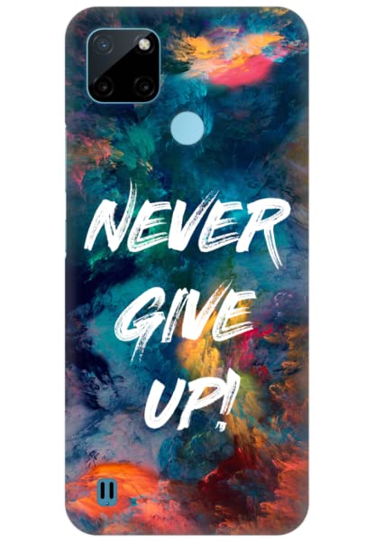 COBERTA Printed Back Cover for Realme C21Y / Realme C25Y Back Cover Case - Multicolor Never Give Up Motivational Quote (B0B4W2QK7B) Amazon Price History, Amazon Price Tracker