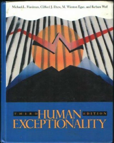Human Exceptionality: 3rd Edition 0205123724 Book Cover