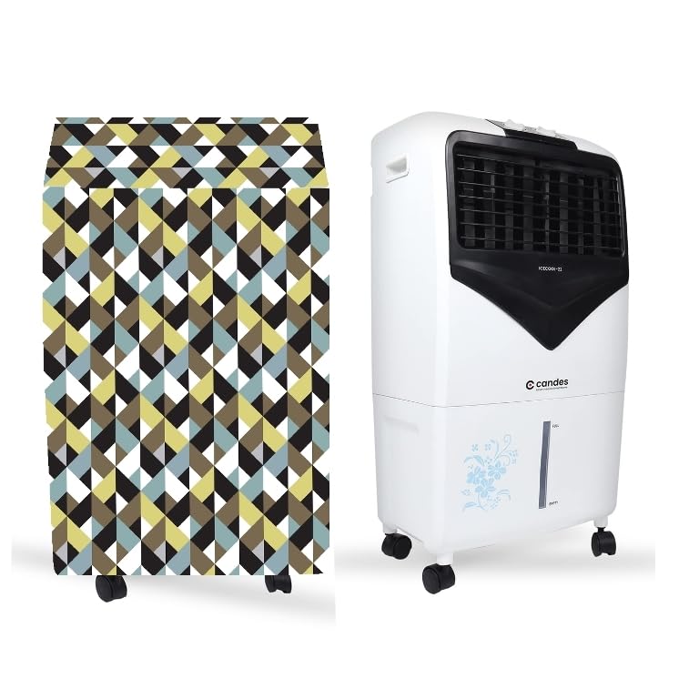 Image of Candes Icecool 22 Ltr Personal Air Cooler Cover Dustproof, Waterproof, Size (HxWxD) 82.55X39X49.53 Cm, Multicolour.