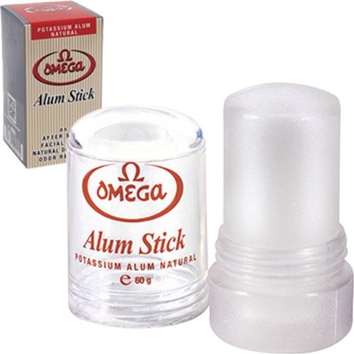 Omega Potassium Alum Stick After Shave Shaving Facial Toner Treatment of Razor Cuts