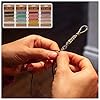Shappy 16 Colors Thread Cord for Jewelry Making, Multi-Color Flax String Cord, Natural Twine Rope String for Handmade Bracelets Keychains Craft Making Accessories, 80 Yards in Total(Colorful) #2