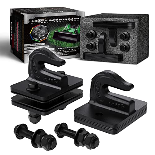 Snapklik.co : AUTATCH Tractor Bucket Grab Hook 3/8" (2 Pack) - Bolt On Grab Hook Tow Hook Ount - View #2