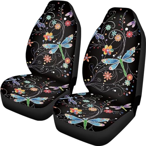 Housses de siège voiture contre usure housse avant lavable motif floral