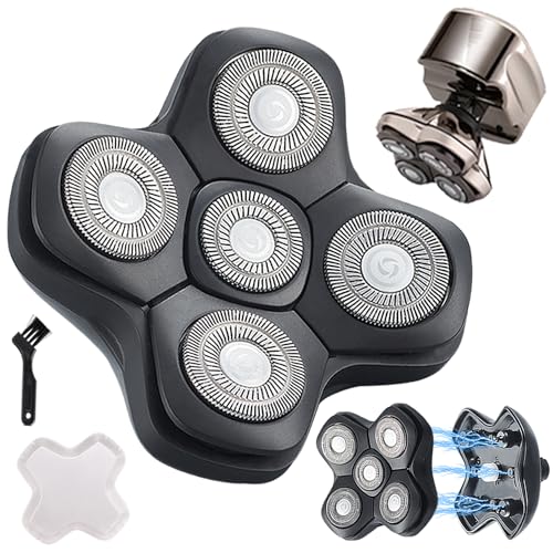 New Upgrade Head Shaver Replacement Heads for Skull Shaver Pitbull Platinum Pro Butterfly Kiss, and Palm Hypo-Allergenic Electric Razor