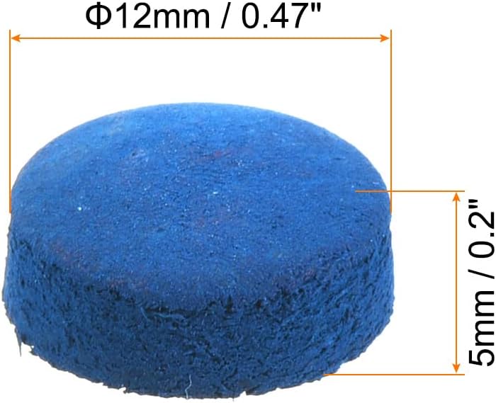 PATIKIL Pool Cue Tips, Pool Billiard Cue Tips Pool Stick Replacement Tips Pool Stick Tips Snooker Cue Tips