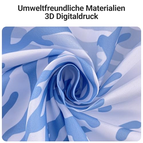 Lerores Shower Curtain 120 x 200 cm, Underwater Algae Anti-Mould Textile, Weighted Hem, Water-Repellent - Image 3