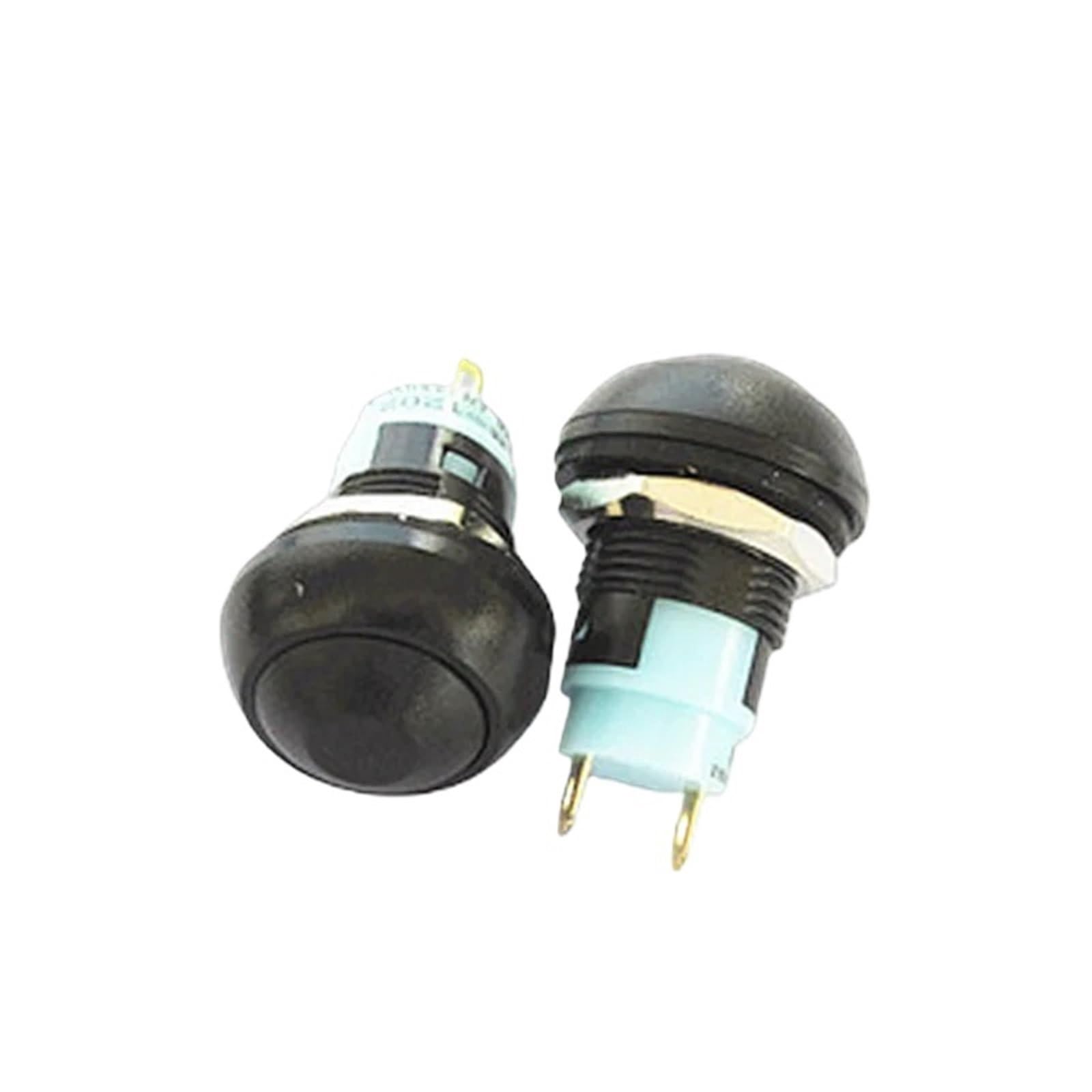 1/6 PCS Runder Druckknopfschalter, PBS-33A selbstsperrend/33B selbstrückstellend, 2-polig, 12 mm, 3 A 250 VAC/1 A 125 VAC, Elektrische Ausrüstung