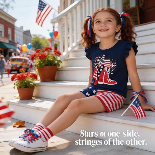 Image of VIKITA girls summer clothes toddler tshirts & shorts clothing sets cute birthday gifts for little kids