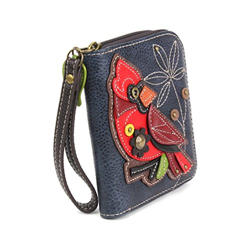 Image of CHALA Zip Around Wallet, Wristlet, 8 Credit Card Slots, Sturdy Pu Leather