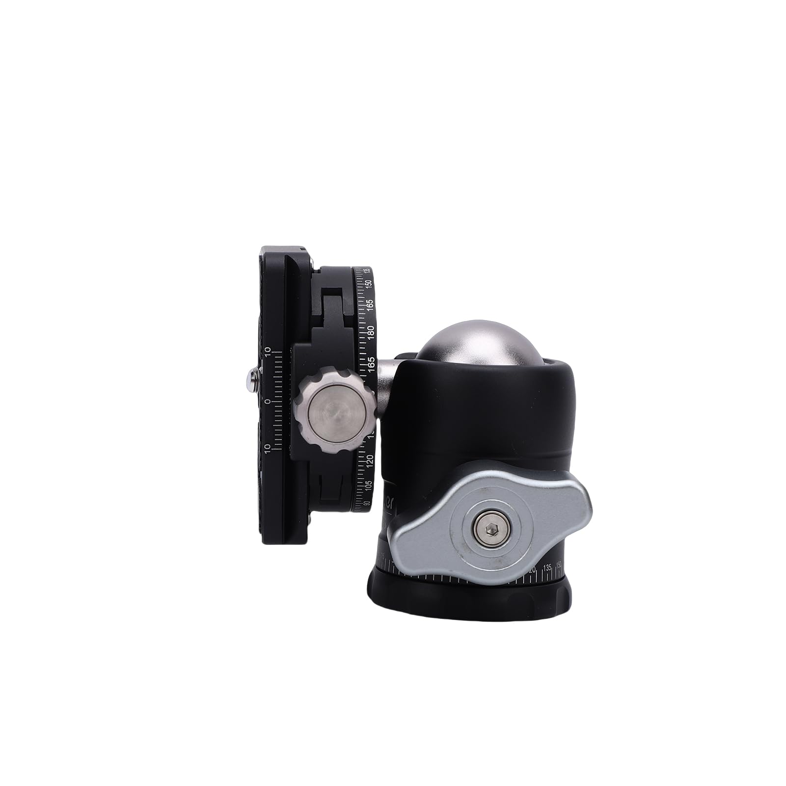 Generic Testa a Sfera Panoramica Rotante a 360° da 30 Mm, Testa Professionale per Treppiede in Metallo, con Piastra a Sgancio Rapido con capacità di Carico di 17,6 Libbre, Compatibile con