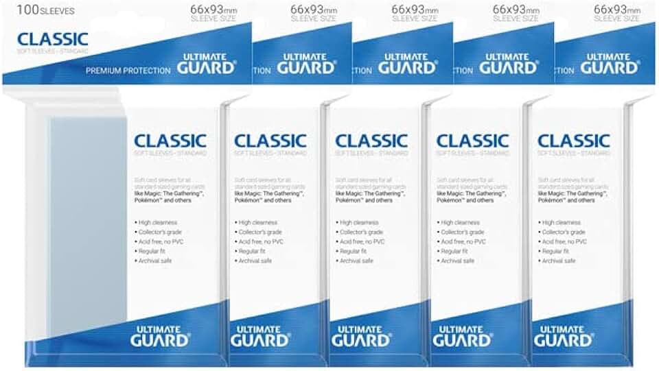 Ultimate Guard Lot de 500 étuis de protection pour cartes de collection