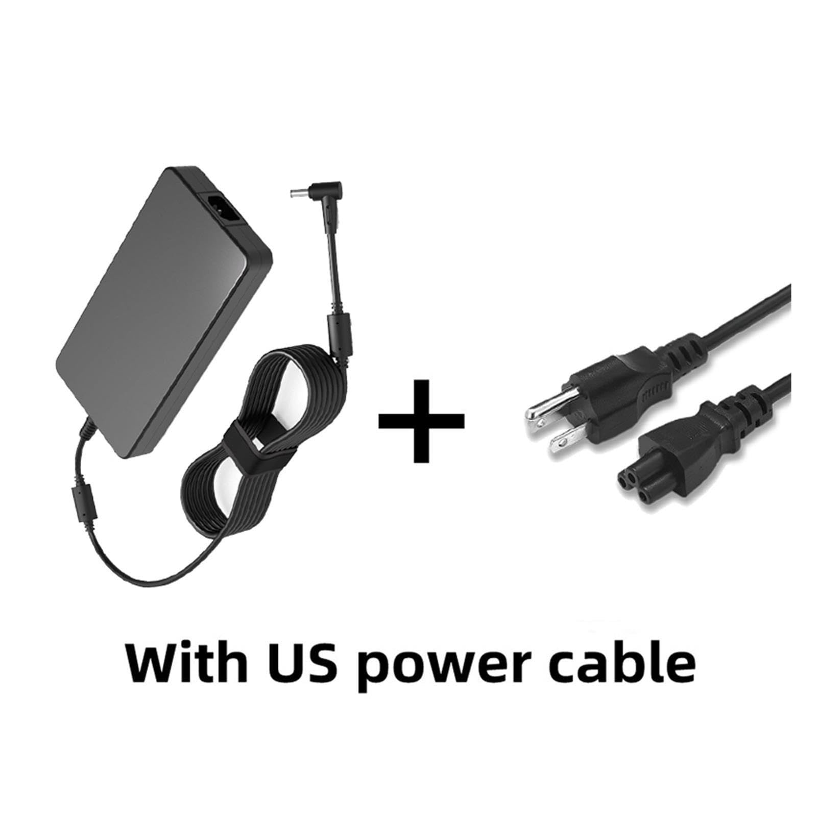 Adattatore CA for Caricabatterie Da 19,5 V 11,8 A 230 W 6,0 * 3,7 Mm, Compatibile for ASUS, Alimentatore for Notebook ROG GM501GS GX501 GX501VI-XS75 ADP-230GB(With US plug)