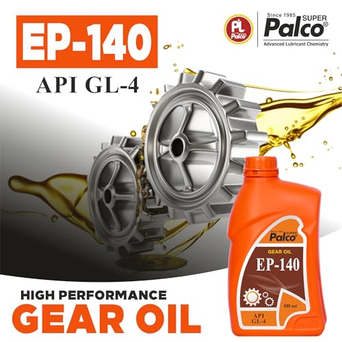 Image of PALCO EP 140 Extreme Pressure Gear Oil 500 ml (Pack 3) | API GL 4 Gear Oil for Cars, Bus & Other Heavy Vehicle High Performance Heavy-Duty for Smooth Transmissions, Superior Protection
