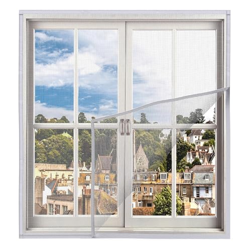 Image of Woodluck Customized Mosquito Net for Window 105x280 cm White Insects Net