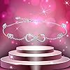 Ankle Bracelets for Women, Sterling Silver Infinity Foot anklets Large Bracelet, Valentines Day Jewelry Birthday Gifts for Wife Daughter