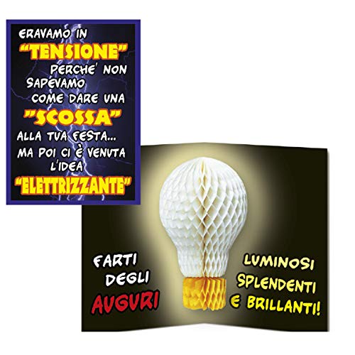 Biglietto auguri con festone splendenti