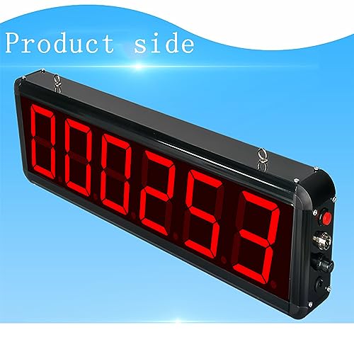 Contador con Sensor láser, Contador de Pantalla de 6 dígitos, Pantalla Digital LED para Cintas transportadoras, líneas de producción, conteo de hasta 999999 (3inch)