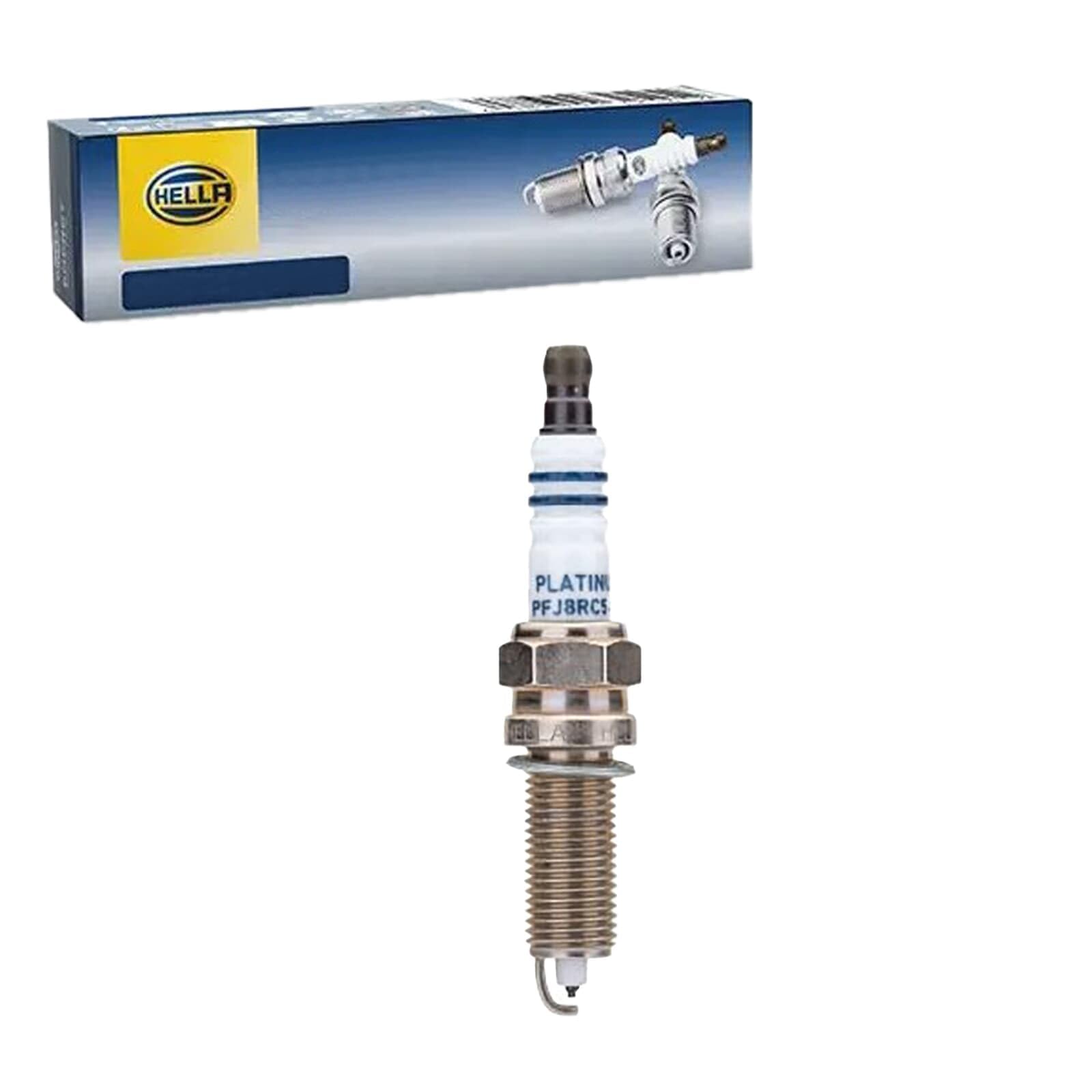 HELLA 8EH 188 705-291 Spark Plug - Platinum PFJ8RC5-10 - Spanner size: 16 - Thread Length: 26.5mm - Electrode Gap: 1.0mm