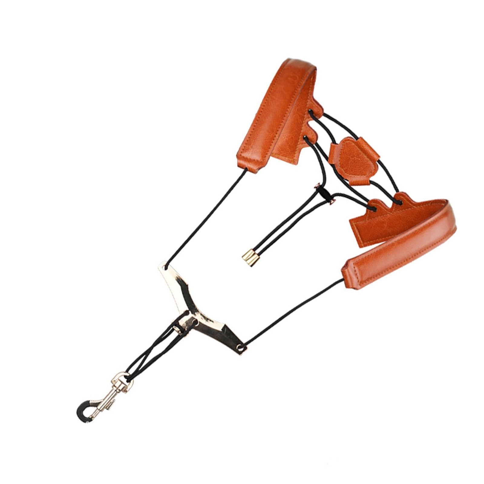 sassofono Accessori per Strumenti Musicali Tracolla Per Sassofono, Tracolla Allacciata Al Collo, Tracolla Doppia Spalla, Accessori Per Studenti Per Adulti (Color : Brown)