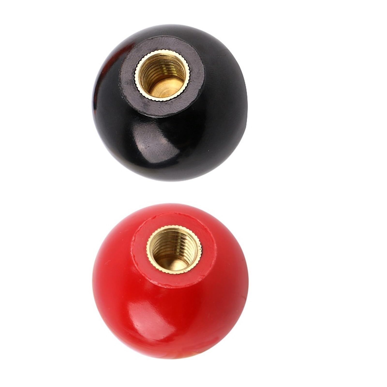 2 pièces en plastique noir ou rouge M4 M5 M6 M8 M10 M12 M14 M16, bouton d'écrous de serrage à tête sphérique en forme de boule (Color : 2PCS Black, Size : M14x40)