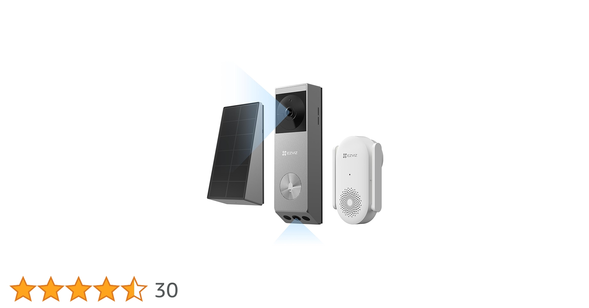 EZVIZ Wireless Video Doorbell Dual Camera with Chime, 2K