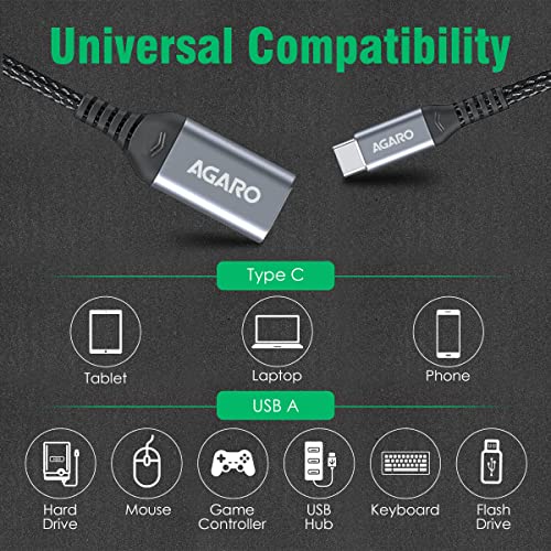 Image of AGARO USBA to Type-C OTG with Cable (Pack of 2)