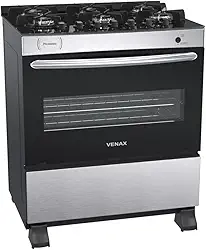 FOGAO A GAS PICASSO VITREO 6 Q INOX GÁS GLP