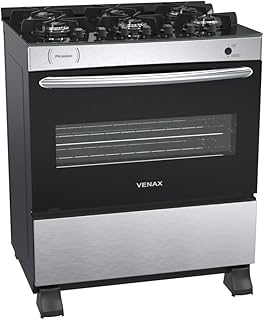 FOGAO A GAS PICASSO VITREO 6 Q INOX GÁS GLP