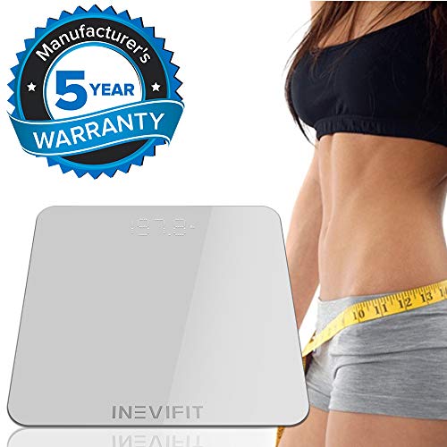 INEVIFIT Bathroom Scale, Highly Accurate Digital Bathroom Body Scale, Measures Weight for Multiple Users. Includes a 5-Year Warranty - Image 4