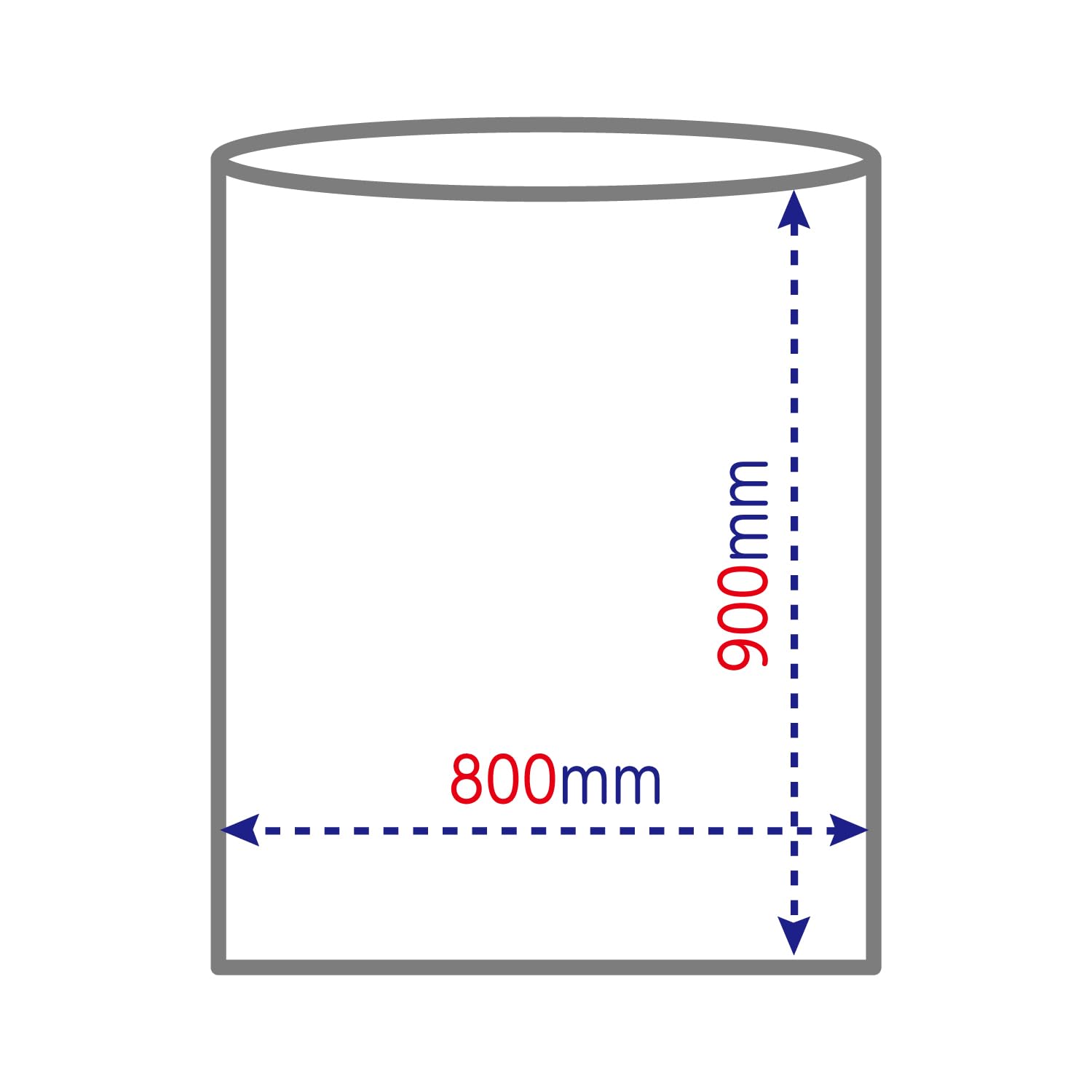 Ordi asunowa ASW-LN70-10 Trash Bags, 2.4 gal (70 L), Transparent, Width 31.5 x Height 35.4 inches (80 x 90 cm), Thickness 0.001 inches (0.035 mm), Plant-Based Material, 25% Blend, Biomass Plastic, Pack of 10