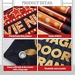 Peryiter 4 Pcs Movie Night Porch Sign Banner VIP Door Entrance Door Cover Party Decorations Movie Night Backdrop VIP Supplies Theatre Decor 1920s Red Carpet Party Decorations - Image 4
