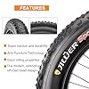 Fat Tire - 20” x 4.0” Puncture Resistant Fat Bike Tire, Durable Folding 60 TPI Tires for E-Bikes,Mountain Bikes,Electric Bicycle-Replacement Bike Tire (Qty1, 20x4 Tire + Tube) #2