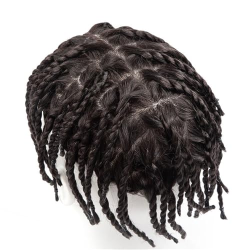 Perruques pour hommes dreadlocks postiche cheveux humains torsadé - 7