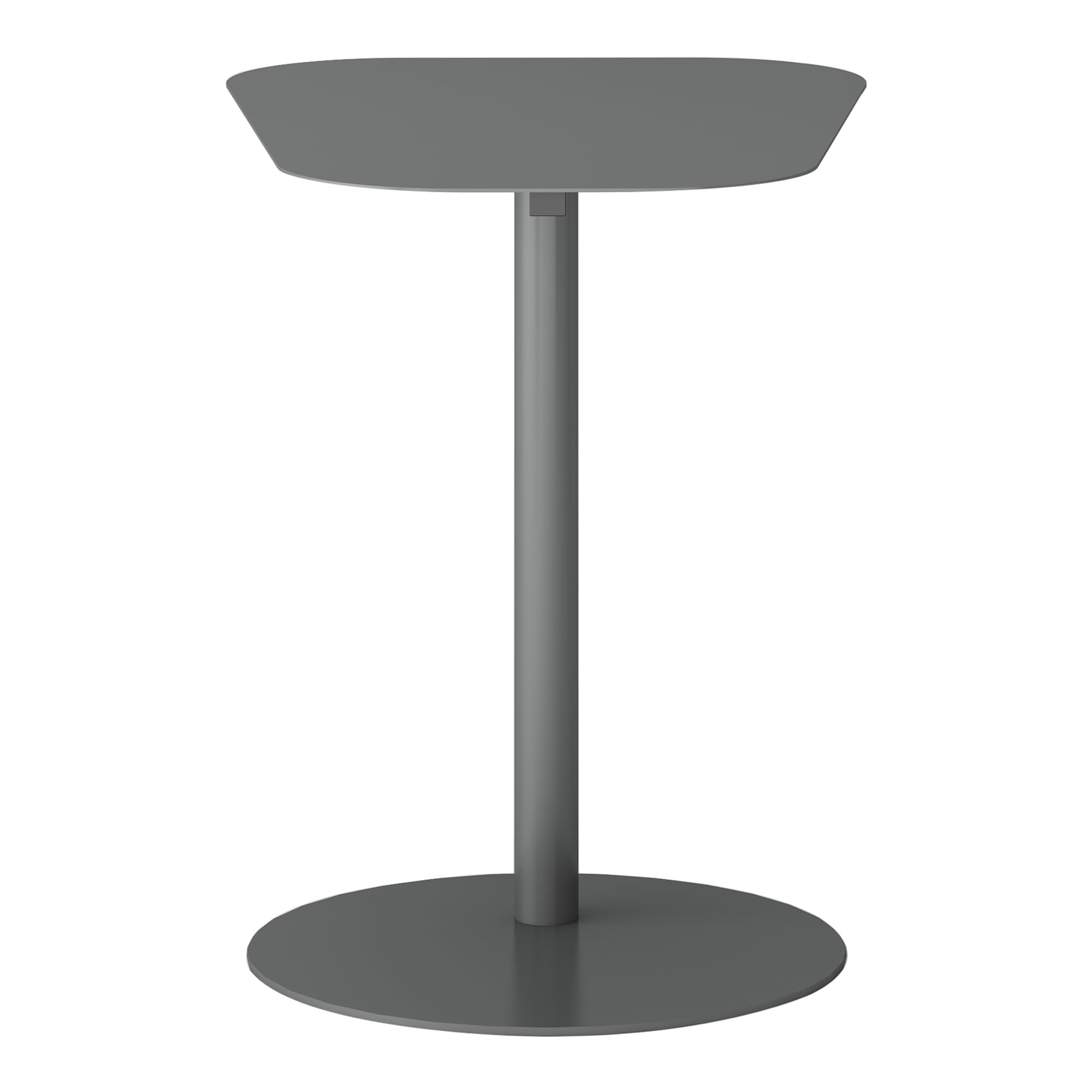 Stolik Nastätten stół ogrodowy stolik kawowy metalowy stelaż 50 x 50 x 38 cm szary matowy