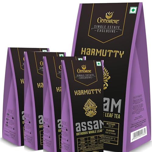 Image of Goodricke Harmutty Single Estate Assam Orthodox Whole Leaf Tea - 100 g (Pack of 5)