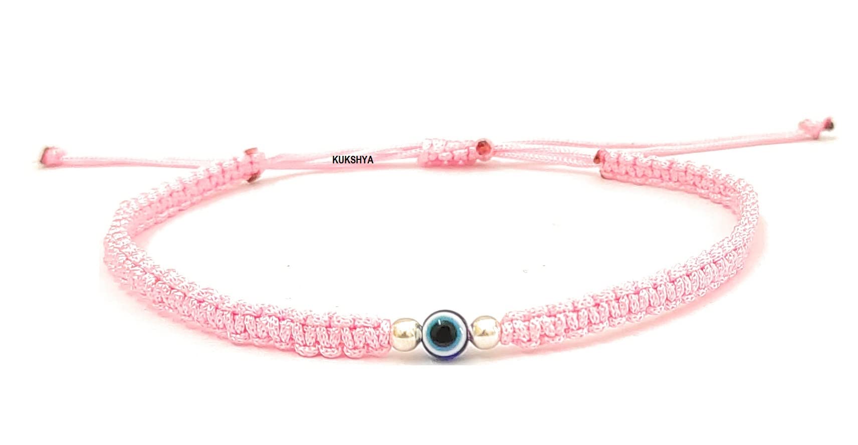 KUKSHYA JEWELLERS Exclusive 925 Sterling Silver 2 Ball + Evil Eye Charm Thread(Dhaga) Nazariya Anklet Adjustable|Nazar Battu| For Women & Girls 1 Piece (TP 090) (Baby Pink) (B09T7Z9ZM6) Amazon Price History, Amazon Price Tracker