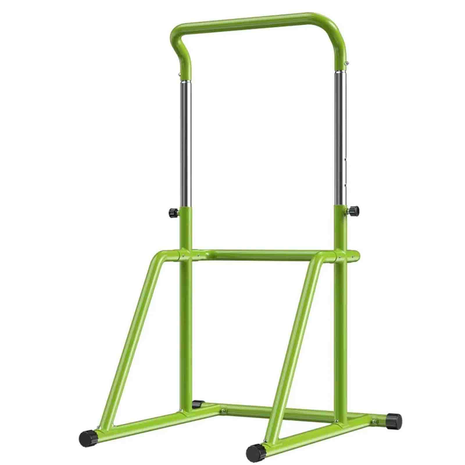 Horizontal Bar Home Indoor Childrens Pull-up Device Hanging Bar Floor-Standing Fitness Equipment Green Green