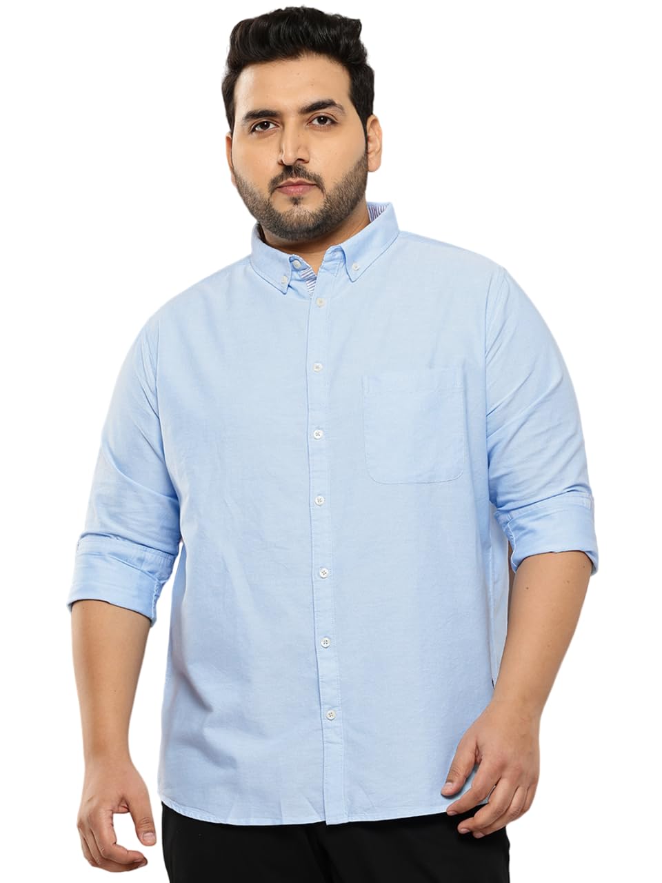 Thomas Scott Men's | Plus Size | Regular Fit | Long Sleeves | Button-Down Collar | Oxford Fabric | Casual | Shirts for Men