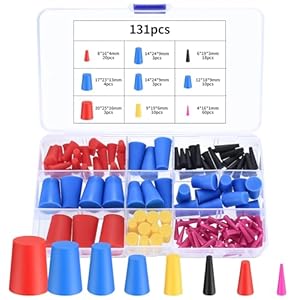Jiuxlaan 131 STK Silikon Gummistopfen Set