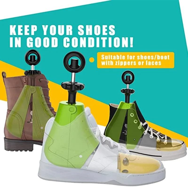 Skórzane rozciągacze do butów, Regulowane w 4 kierunkach nosze do butów dla mężczyzn, kobiet, trampki, wiele rozmiarów, EU 34-46(L Size Eu 42-46)