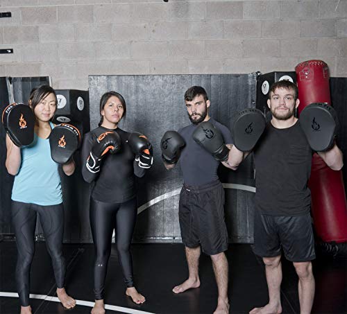 Fire Team Fit Focus Mitts (Black-Orange) #TOP5