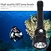 XHTLLO 10000LM XHP70 Diving Flashlight, Waterproof Dive Torch with 4 Lighting Modes