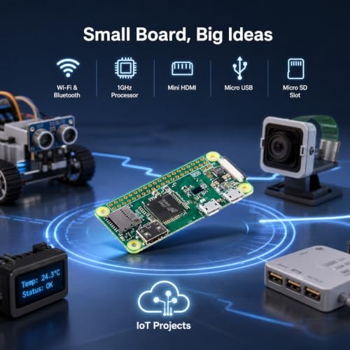 Pi Zero W with WiFi and Bluetooth Development Board Module RPI Pi Zero W for Raspberry Pi - Image 4