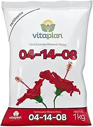 Fertilizante Adubo mineral NPK 04-14-08 1kg Flores Hotaliças Arvores Frutíferas