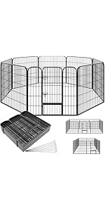 Amazon | DUDULIFE ペットサークル 折りたたみ式 ペットフェンス